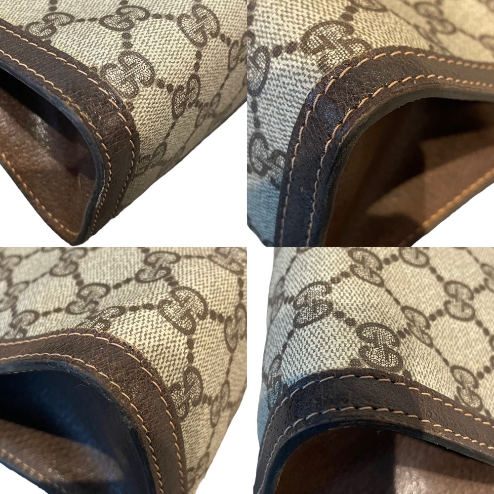 ♦️SOLD♦️GUCCI Ophidia Sherry Web GG monogram supreme Clutch - Picture 11 of 15